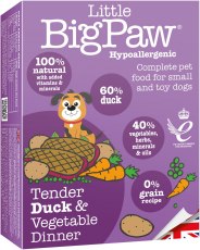 Little Big Paw Tender Duck & Vegetales Dinner- 7 Unidades Para Perro